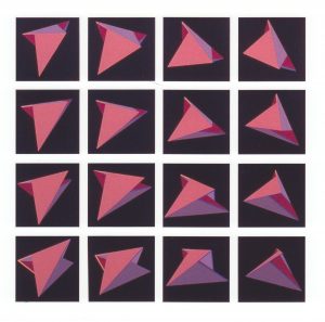 Analog (Silkscreen Print with Angle of Vision Views of Modular Sculpture)